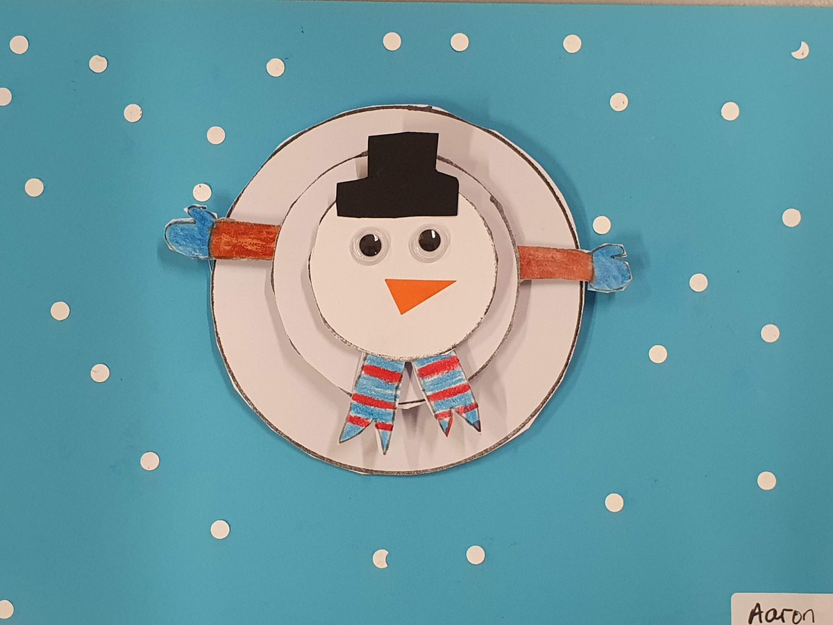 SNOW joking about here in 2nd Class! As the weather has gotten colder, and with Winterval starting this Friday, it was a good time to make some 3D snowmen! These fab pieces are from the perspective of a drone, looking straight down at a snowman. Awesome artists in 2nd Class! ☃️⛄️