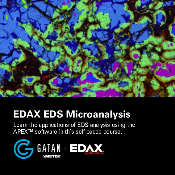 Learn the basic and practical applications for EDS analysis using the APEX™ software. Designed for EDAX users to understand the basics of EDS, including theory and system and software capabilities. Enroll at ow.ly/36Wk50XnOyj #EDS #EDX #APEX