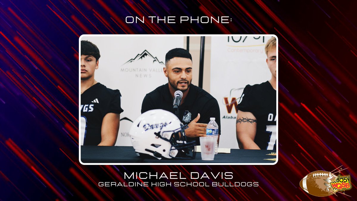 🐶 The Geraldine Bulldogs are moving on!

Head Coach Michael Davis joined us after their 31-15 win over Westbrook Christian in Round 2 of the 3A Playoffs! Hear what he had to say about the Bulldogs’ big postseason victory.

Watch Here: youtu.be/ALY7viV4_I0