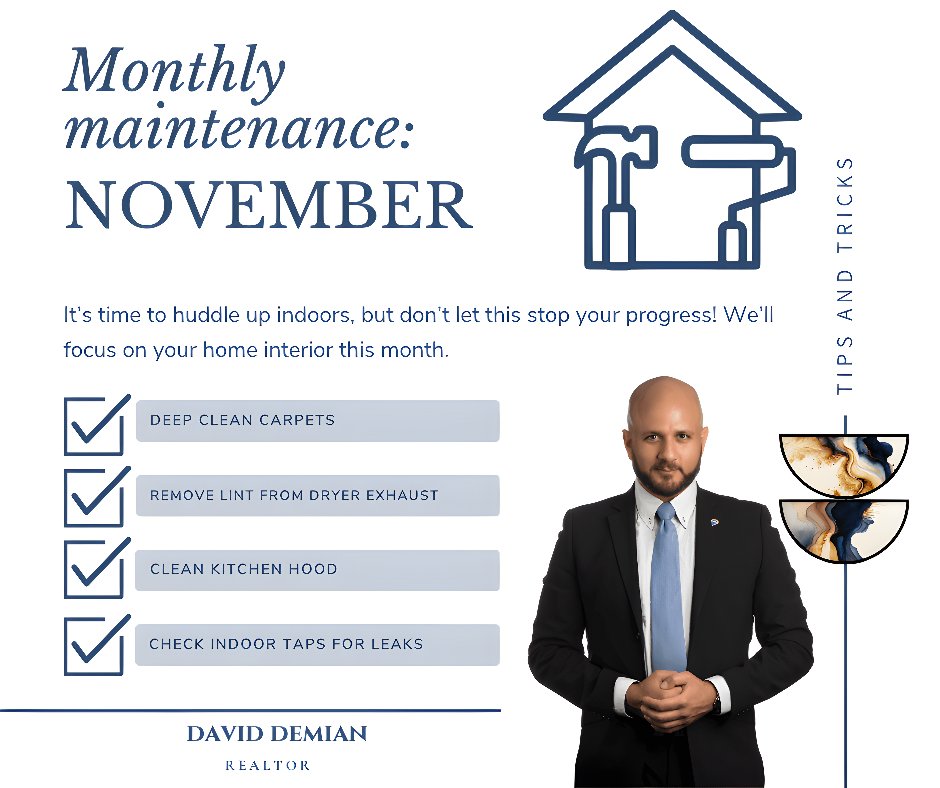 DavidDemian's tweet image. A well-maintained home not only looks great but also holds its value.

These monthly maintenance tips are a quick reminder to stay on top of the little things that make a big impact. 💪

#HomeMaintenance #RealEstateTips #EdmontonHomes #PropertyCare