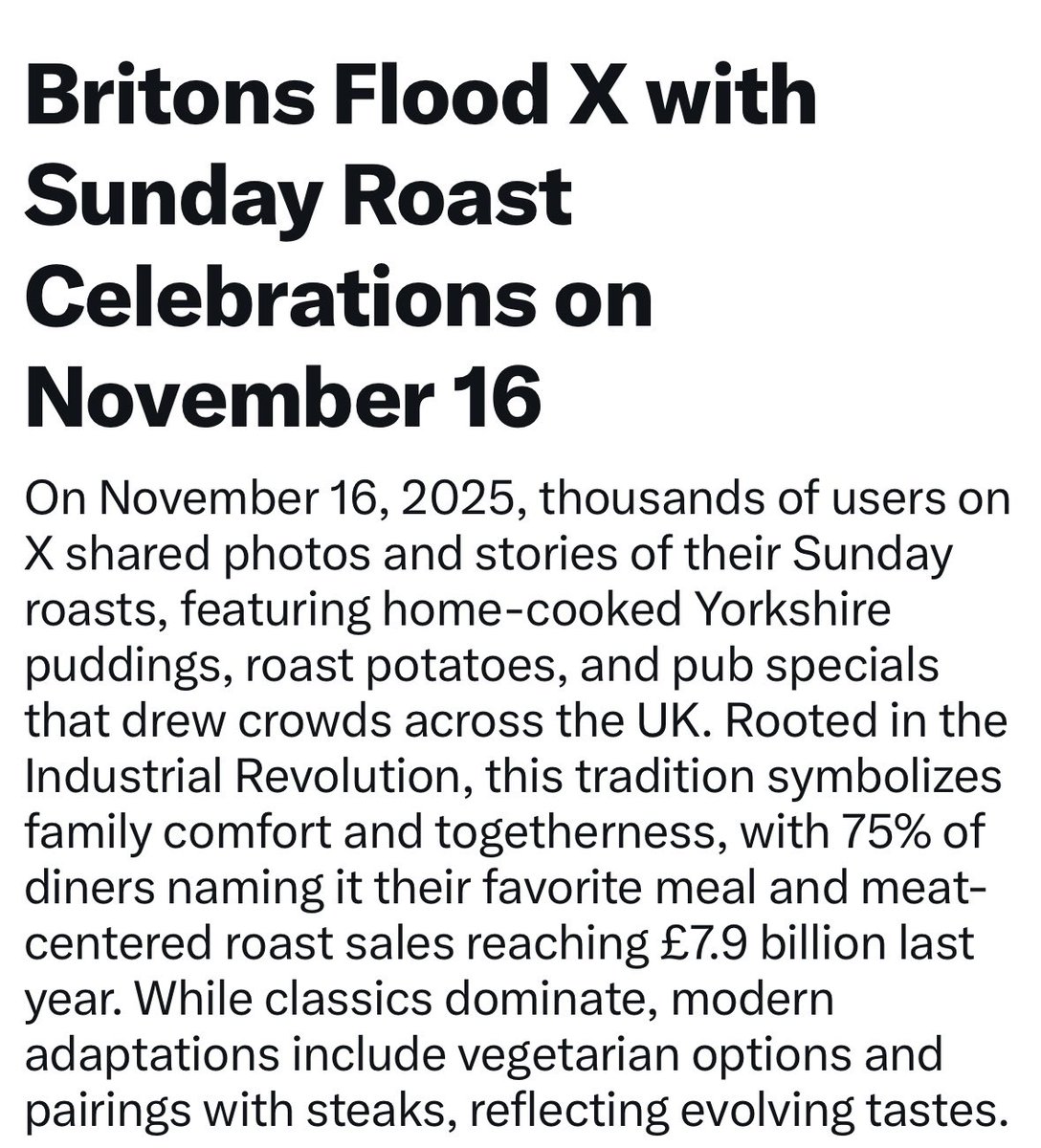 A great positive campaign “Bring Back the Sunday Roast” led by one of our No Farmers, No Food team - <a href="/Radmore_farm/">Ben Aveling- Radmore Farm</a>. It’s been getting huge coverage today.