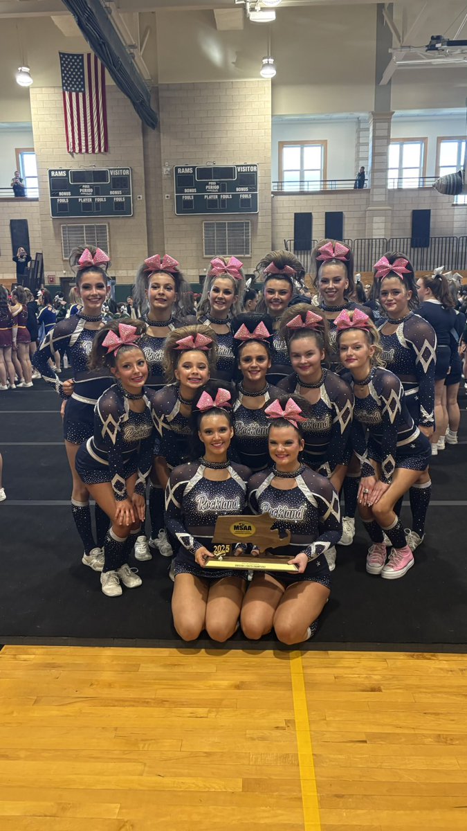 Congratulations to the MSAA D4 South Regional Champion <a href="/RocklandCheer/">Rockland High Cheer</a> squad!!