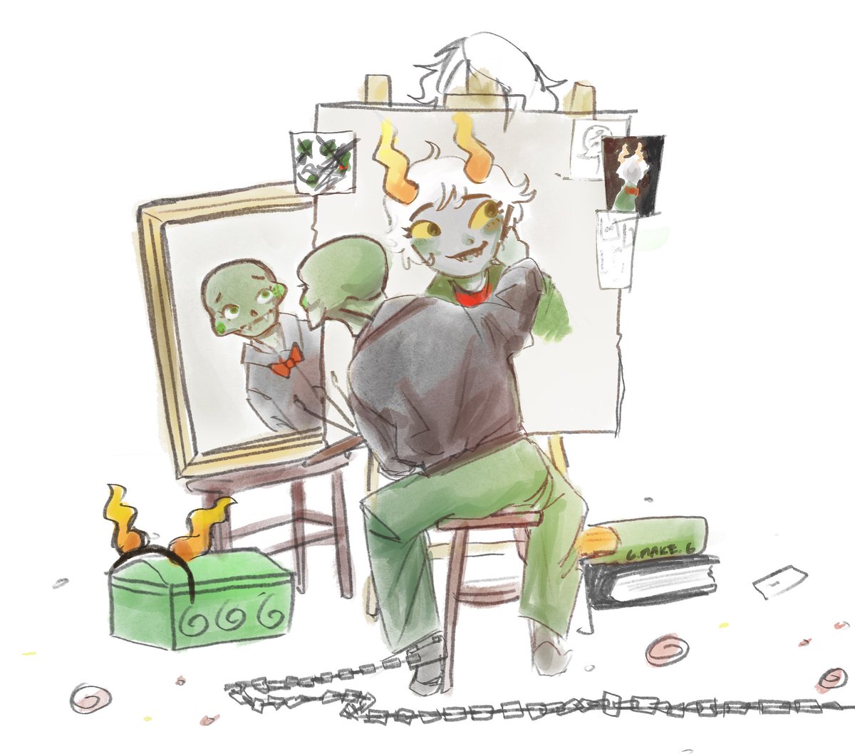 makenakertaja's tweet image. thinking about callie #homestuck