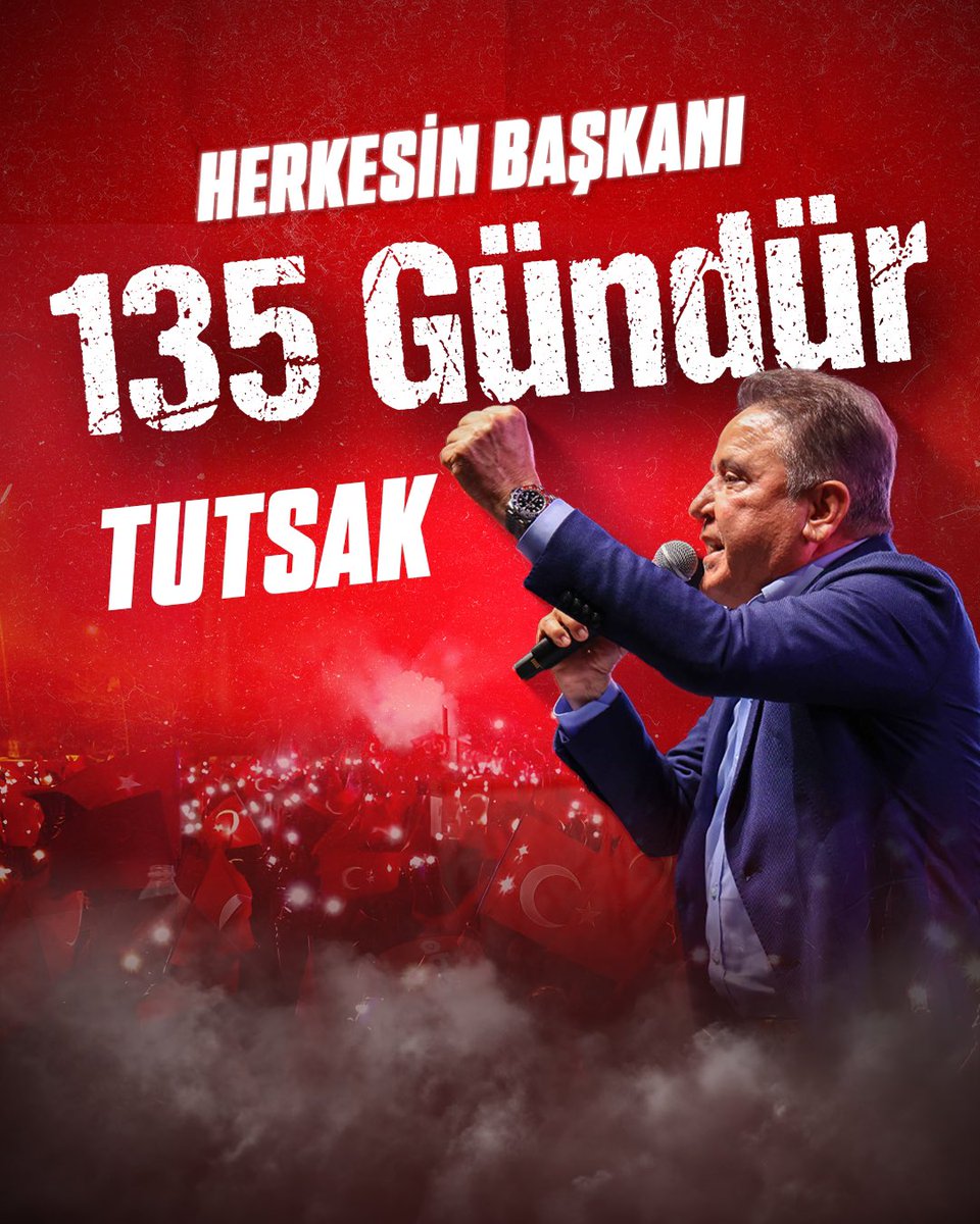 Başkan Muhittin Böcek 135 gündür tutsak! <a href="/BocekMuhittin/">Muhittin Böcek</a> #MuhittinBöcek