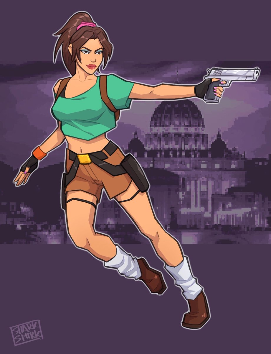 I'm just sayin', if the Rome levels of #TombRaider Chronicles take place in the 80s Lara should have had period-appropriate clothes 🤣
