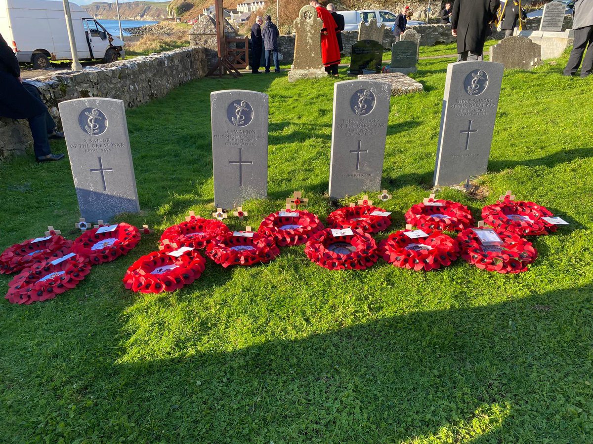 HM’s Lord-Lieutenant of #CountyAntrim , Mr David McCorkell, attended the Service of Remembrance on #Rathlin Island today and laid a wreath on behalf of HM The King. <a href="/CausewayCouncil/">Causeway Council</a>