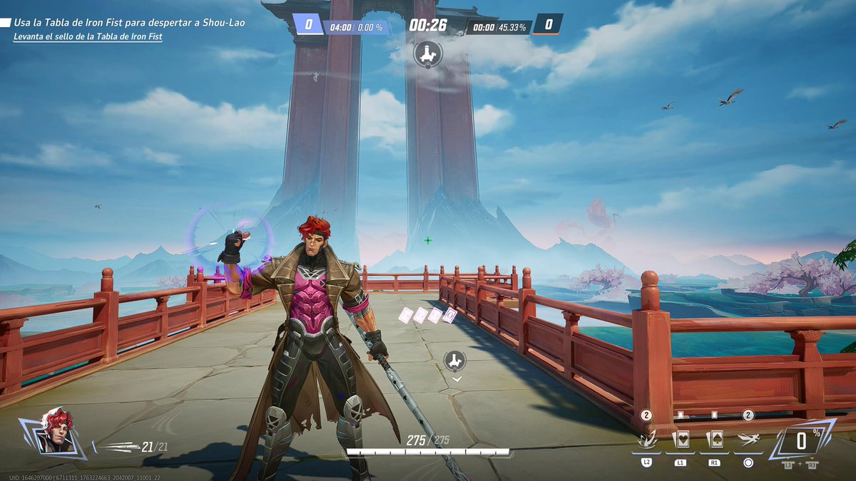 javatuno's tweet image. He vuelto a Marvel Rivals. Acabo de sacar el lord de Wolverine. Y el diseño de Gambito es una pasada, no veo que puedan sacar una skin mejor que esta basica.