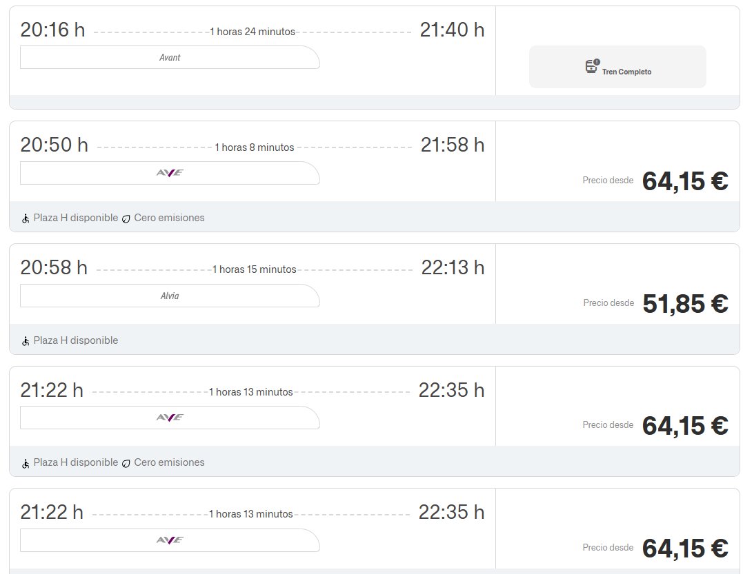 Intento agafar un bitllet pel dia 14/12 LLEIDA-BCN... i sorpresa! només hi ha 3 trens d'avant disponibles. Els trens de les 8:10 i les 17:58 han desaparegut, passant d'oferir 497 places a només 41 en tot el dia. Per no parlar dels preus.  VERGONYA <a href="/Renfe/">Renfe</a> <a href="/flarrosa/">Fèlix Larrosa</a> <a href="/manelnadal63/">Manel Nadal Farreras</a>