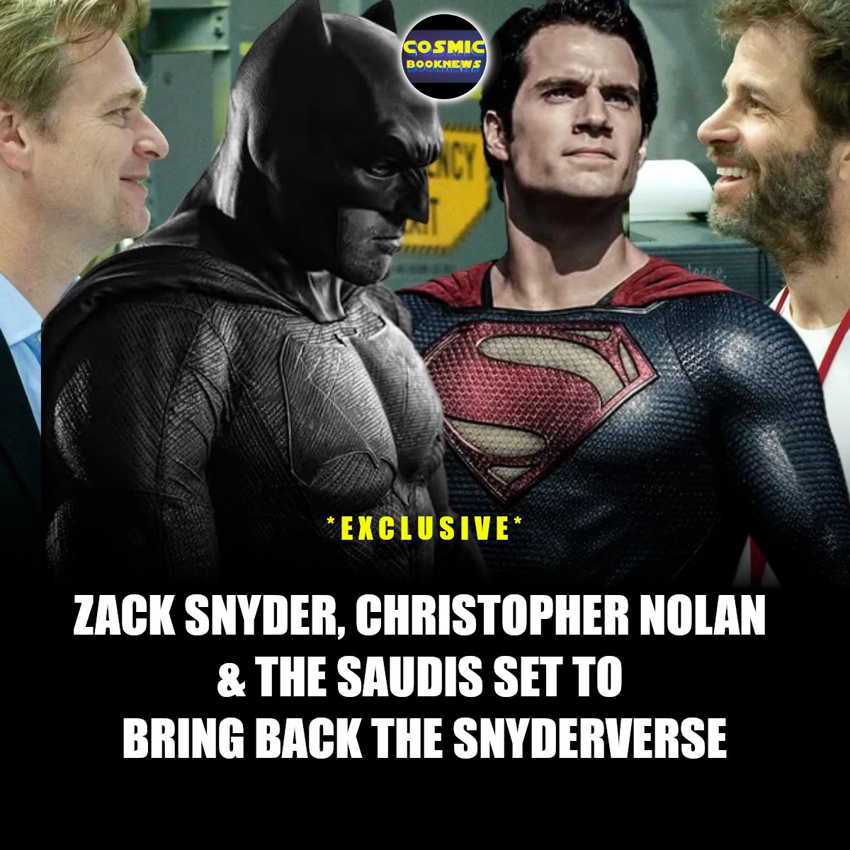 cosmicbooknews's tweet image. BOOM!!!

On the eve of the anniversary of the theatrical Justice League release, our insiders have reached out with major updates about Zack Snyder, the sale of Warner Bros. Discovery, and what is now being described as a full-play scenario for the return of the SnyderVerse.…