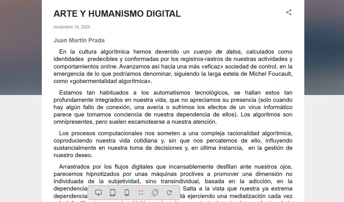 Estoy preparando unas notas para una intervención que tendré en diciembre en la Real Academia de España en Roma: texto completo aquí: …esteticas-contemporaneas.blogspot.com/2025/11/arte-y…
