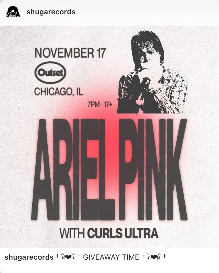 hey shuga records is giving away a few free tickets to the gig tomorrow via instagram 

pretty neat :)