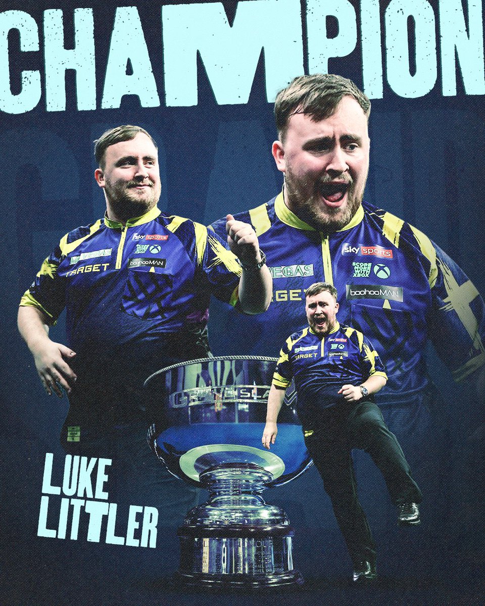 joshpearson180's tweet image. LUKE LITTLER WINS THE 2025 GRAND SLAM OF DARTS!!!