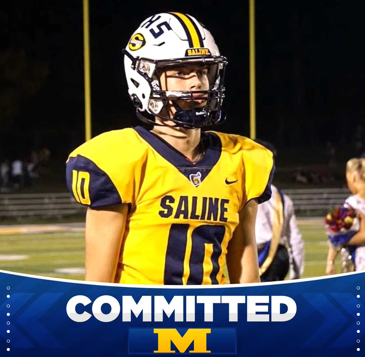 uofmcoverage's tweet image. BREAKING: 2026 3⭐️ QB Tommy Carr has flipped his commitment from Miami (OH) to Michigan! 

The 6’4 200 pound prospect from Saline, MI is the grandson of former Michigan Head Coach Lloyd Carr #GoBlue
