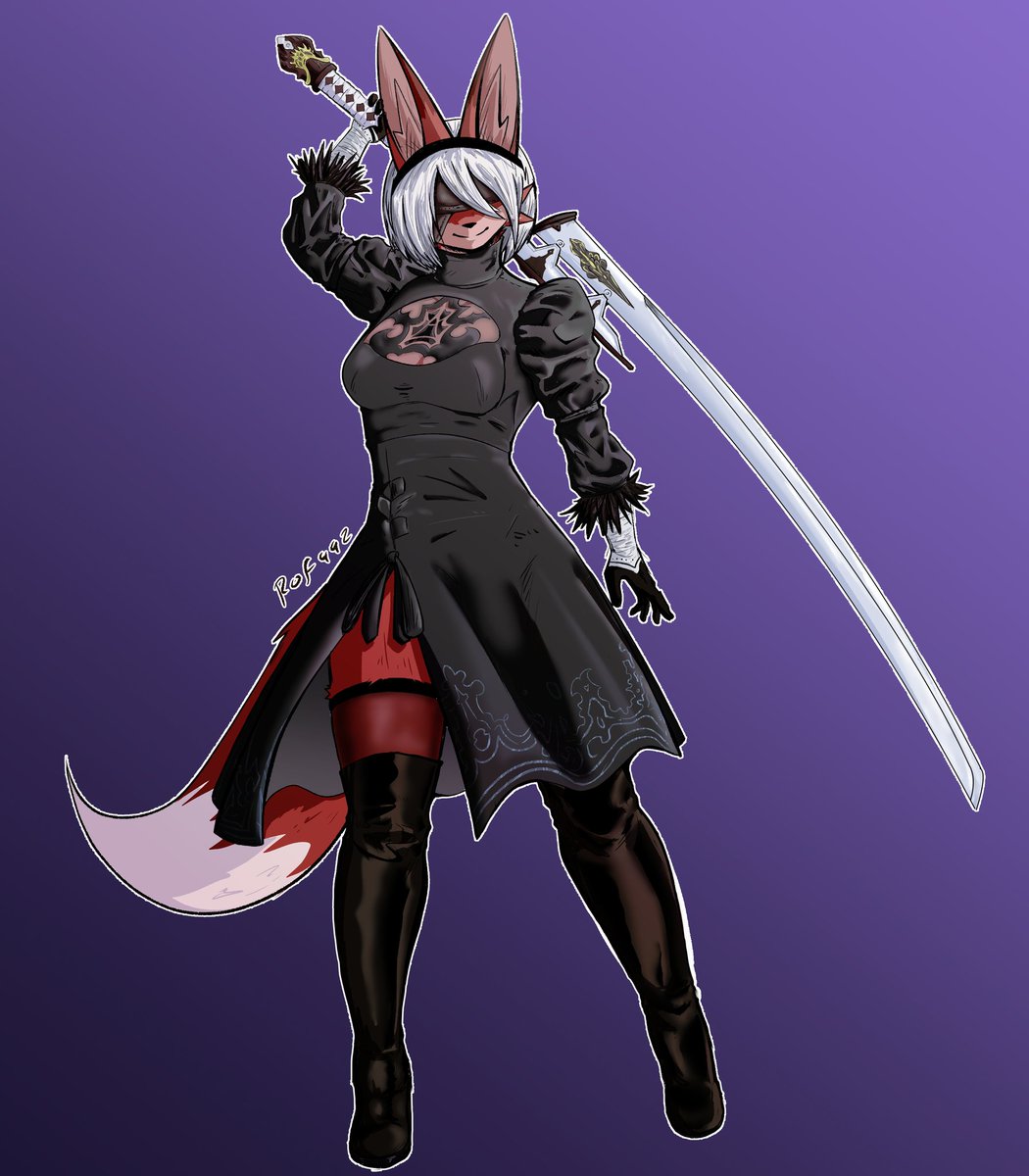 Uhm, I did this

Nadia cosplaying as 2B