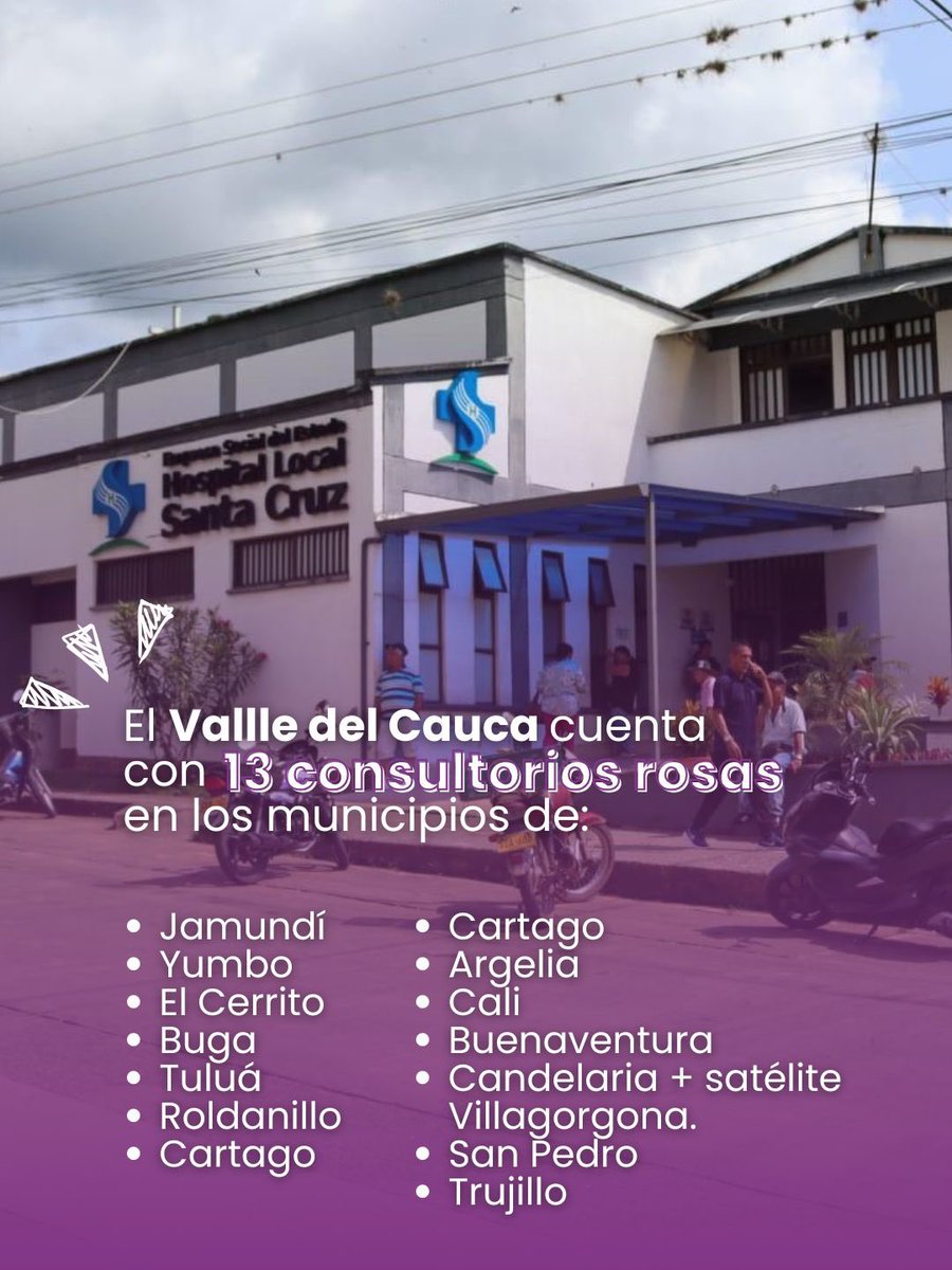 Son 13 Consultorios Rosa en el Valle del Cauca, dispuestos para que las personas se sientan seguras, acompañadas y protegidas. 

#TrabajamosYCumplimos