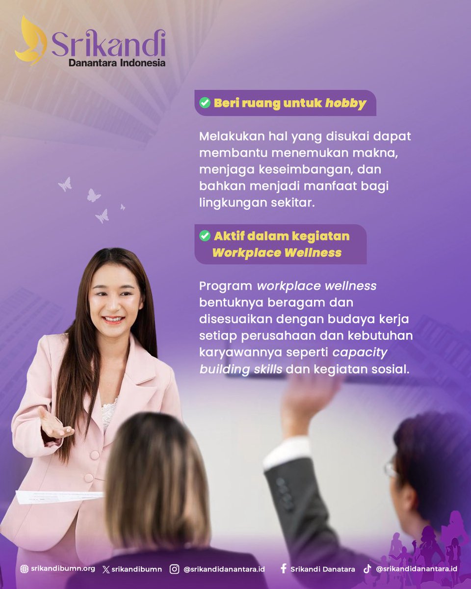 Di balik setiap langkah untuk berkontribusi yang diberikan, para perempuan kadang lupa tentang keseimbangan diri. Padahal, produktivitas bisa dicapai dengan memberi ruang untuk menyadari apa yang dibutuhkan tubuh dan pikirannya.

Yuk, cek beberapa langkah sederhananya di bawah🫶🏼