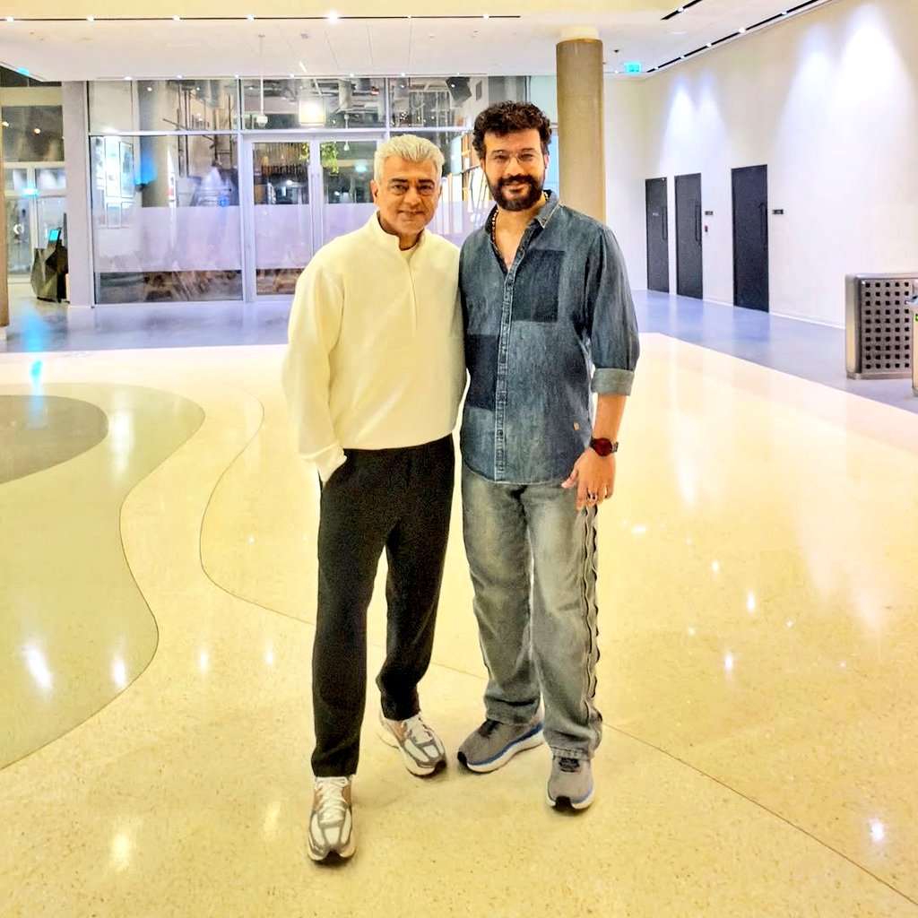 Exclusive meetup of Ramesh Pisharody with #AK. "Beside him, you realise greatness is defined by humility, not fame". #AjithKumar #AK64