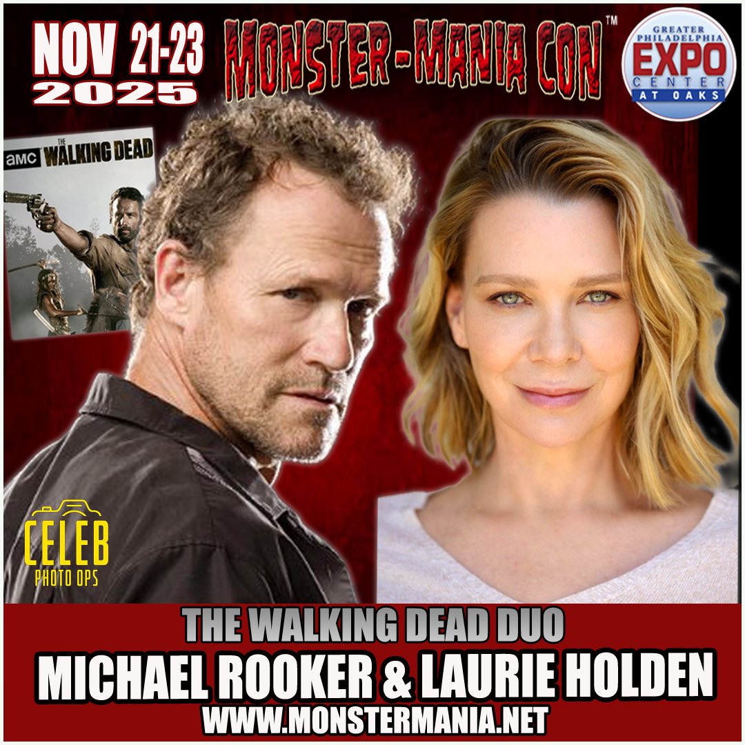 THE WALKING DEAD

Laurie Holden
Michael Rooker

<a href="/MonsterManiaCon/">MONSTER-MANIA CON</a> #Philly #ComicCon

#AMCTheWalkingDead #TheWalkingDead #WalkingDead #TWD #TWDFamily #Zombie #Zombies #Action #Drama #Horror #HorrorFan #HorrorCommunity #HorrorAddict #HorrorJunkie #Philadelphia