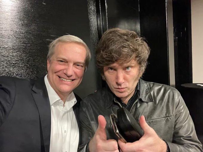 El presidente de Argentina y el futuro presidente de Chile Jose Antonio Kast 🇨🇱