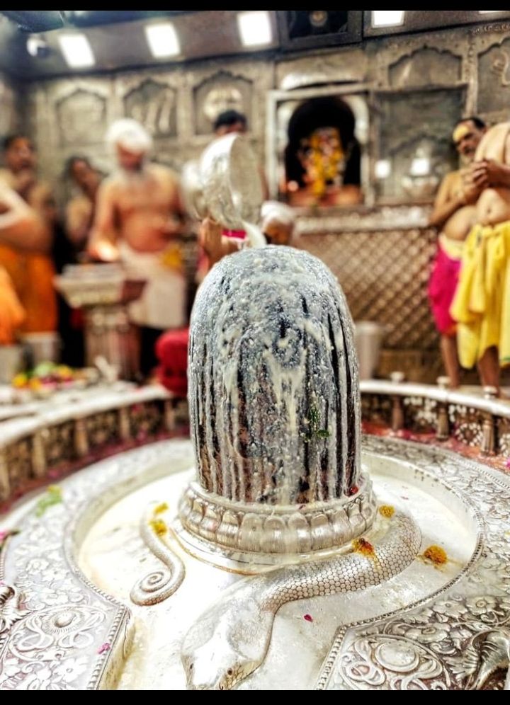 उज्जैन से श्री महाकालेश्वर ज्योतिर्लिंग का दिव्य दर्शन 🔱🙏

ॐ महाकाल महाकाय महाकाल जगत्पते,
महाकाल महायोगि महाकाल नमोस्तुते।
महाकाल महादेव महाकाल महा प्रभो,
महाकाल महारुद्र महाकाल नमोस्तुते॥

महाकालेश्वर आप पर सदैव कृपा बनाये रखें।

जय महाकाल 🔱🙏
