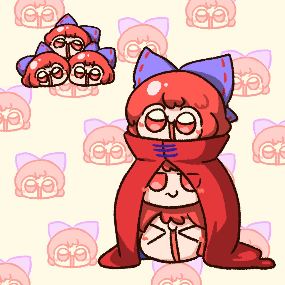 numenoko's tweet image. Commission drawing for @LKev23637 !
Sekibanki from Touhou! berigoo!