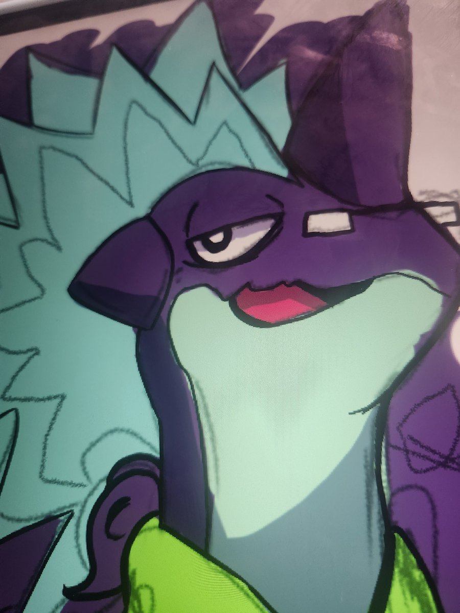 old toxtricity doodle from my ipad last year i never posted 🐊