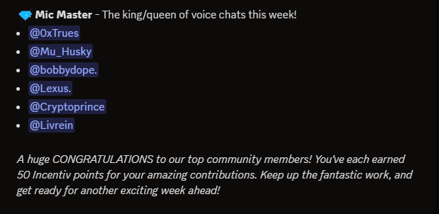 Lexus_Nakamoto9's tweet photo. GM Operators,
Last week was a breakout moment for me, casually talking with my fellow operators and hanging out with them.
And what do you know? I got my first mic master community shoutout!
Thanks @Incentiv_net team✨
#EveryActionCounts #MicMaster #Incentiv #Web3 https://t.co/KXQ9xbT8Yc