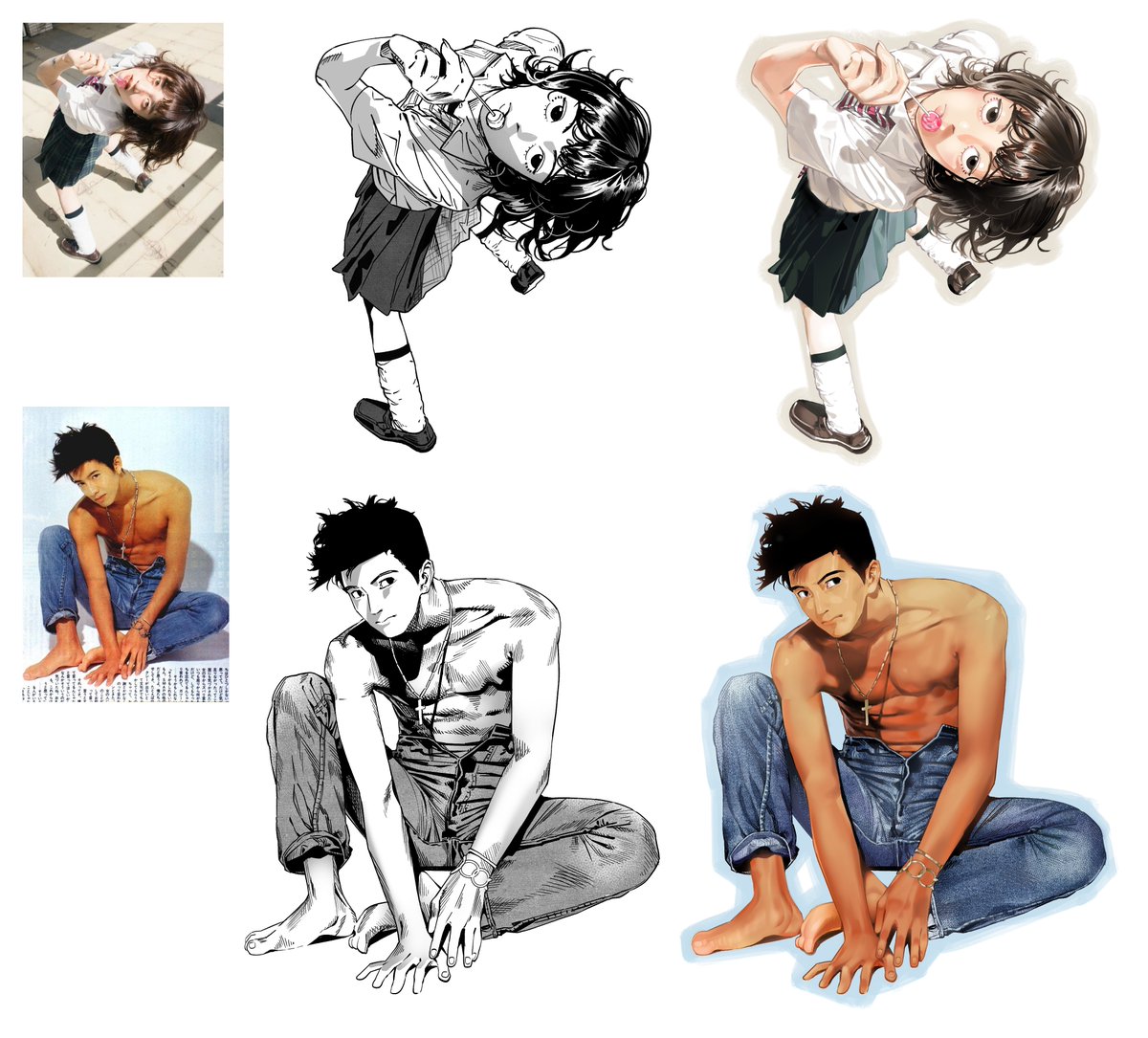 koug99's tweet image. 드로잉 수련도 하는중...요즘 뭔가 그림이 매너리즘에 빠진 거 같아서 기본기 다시 다져보고 있어요