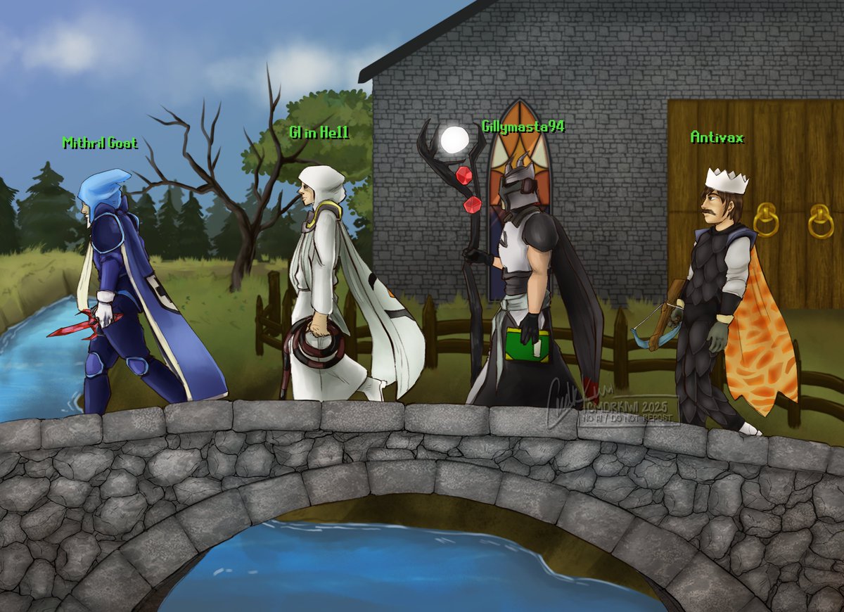 cmdrkiwi's tweet photo. Been working on comms lately for a friend. Two oldschool runescape ones ♥ 

#artcommissions #runescape #osrs https://t.co/0jPwEW0nda