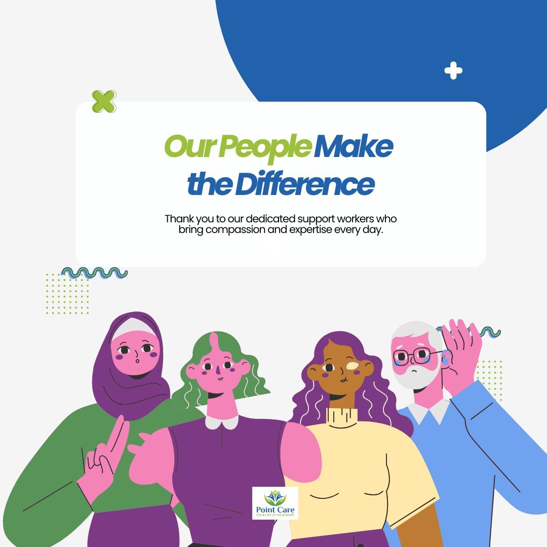 PointCareAU's tweet image. Our people make the difference. A huge thank-you to our amazing support workers across Queensland who bring compassion and expertise every day. 💙
Interested in joining our team?

#SupportWorkers #CareersAtPointCare #PointCare #NDIS #DisabilitySupport