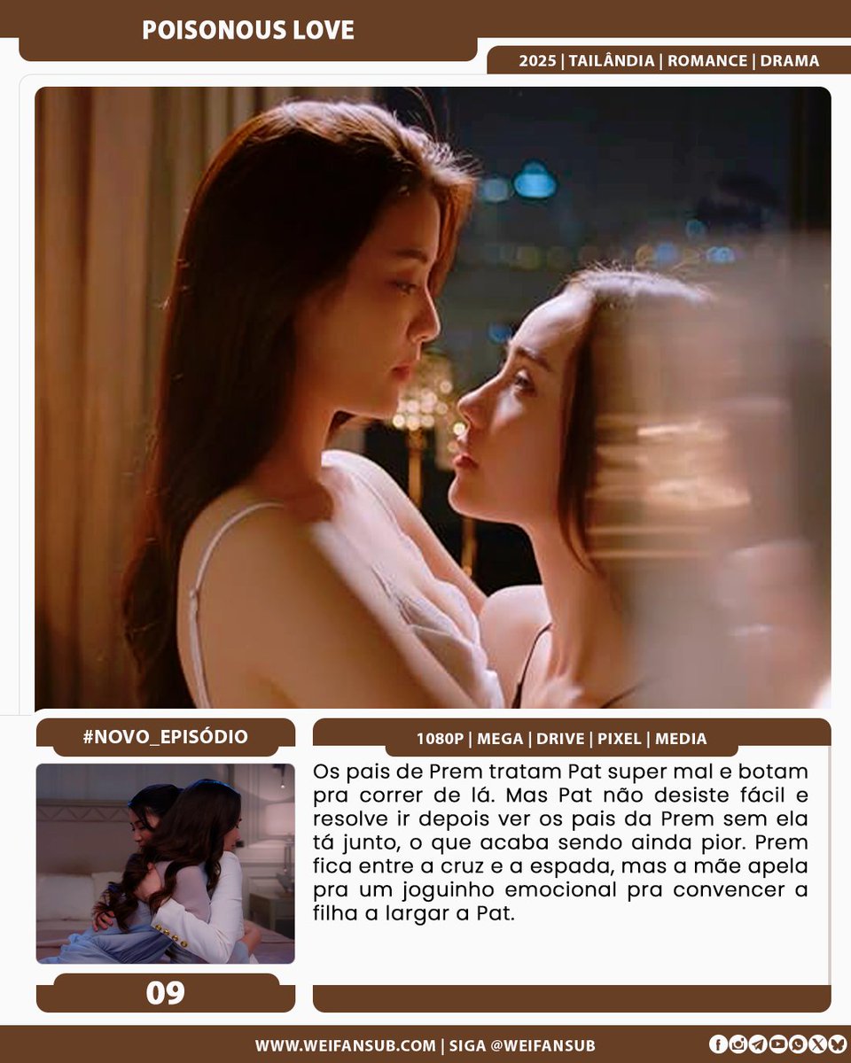 #NOVO_EPISÓDIO | POISONOUS LOVE
Que raiva que os pais da Prem me fizeram passar nesse ep, PQP! Eu entendo a Prem ter aceitado fazer oq eles queriam, mas não me desce não. Agora to aqui morrendo pelo ep final 🥺

LINK: bit.ly/3IVFKzg

#gl #poisonouslove