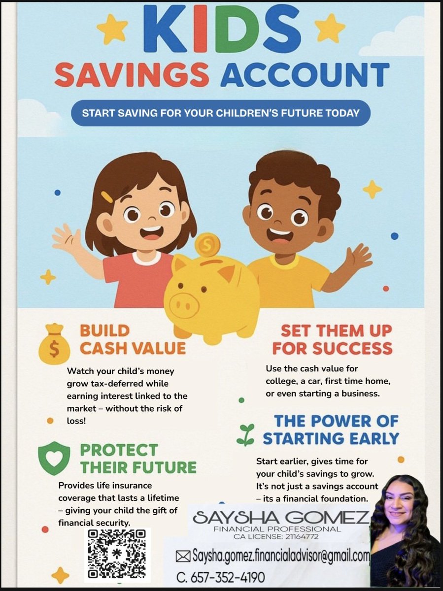 📢 Hi parents, guardians, join me this Tuesday 18th 2025 for a Kids Savings Account  workshop ! #FinancialServices #kidssavingsaccount #FinancialLiteracy