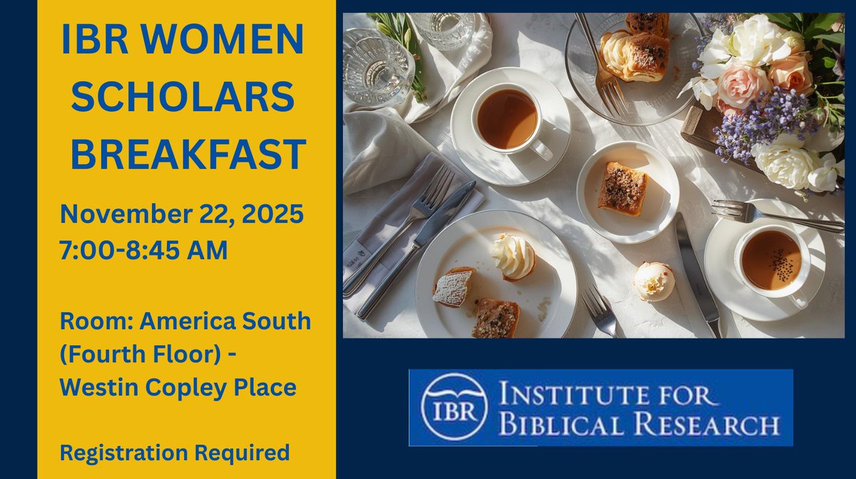 Institute for Biblical Research (IBR) tweet media