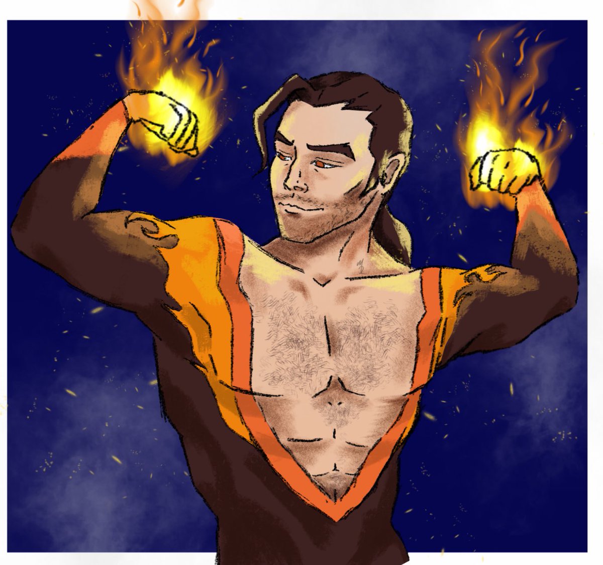 MDArts21's tweet photo. Flambae 🔥🔥#flambae #dispatch #robertrobertson #mechaman #invisigal #blondeblazer #fyp #fypシ #prism #art #digitalart https://t.co/h2tvWLMFZU