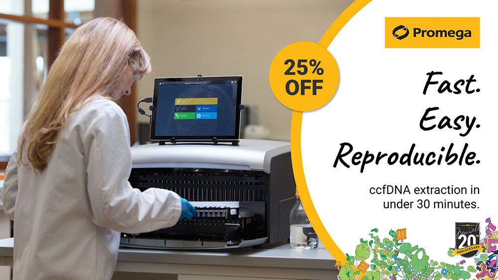 PromegaAU's tweet photo. Need a better, more efficient method to isolate high-quality circulating cell-free DNA (ccfDNA) from plasma? EOY lab offer: Get 25% off Maxwell RSC and up to 3 bundled kits. Hurry, limited time only! https://t.co/xS2jRAkRRI

*T's &amp; C's apply, Australia only. https://t.co/TLlJ0qMWHg