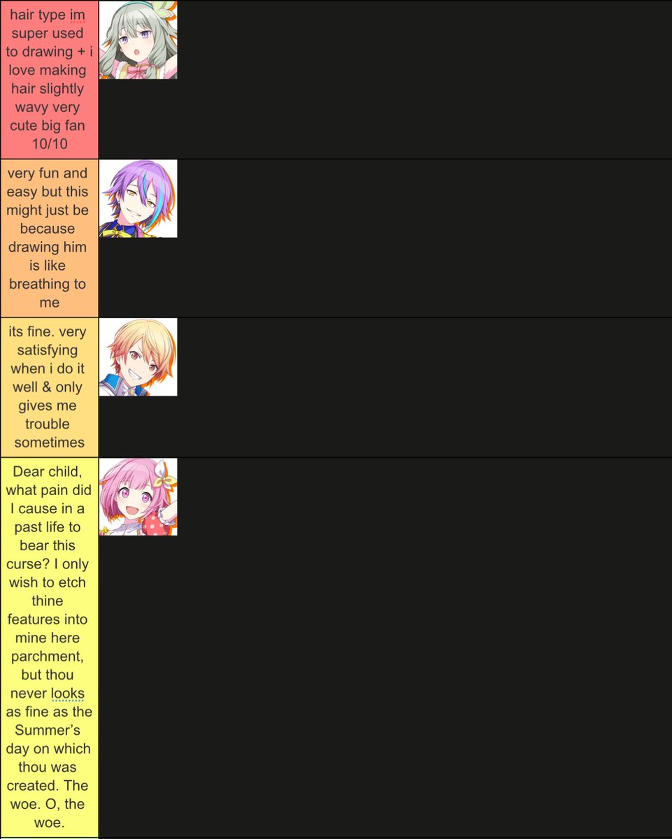 wxs by how easy i think their hair is to draw