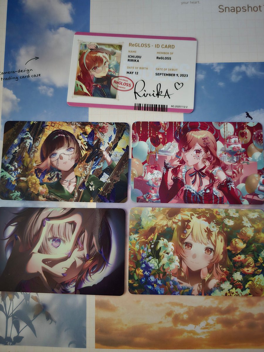 Snapshot限定アルバム届いたよ！ ｼｬｯﾁｮのサイン！ #ReGLOSS