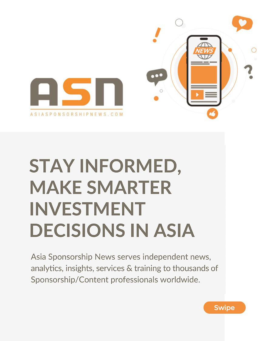PPSEACL's tweet image. Asia Sponsorship News - ASN @asiasn serves independent news, analytics, insights, services &amp;amp; training to thousands of Sponsorship/Content professionals worldwide in order to make smarter investment decisions in Asia. #asiasponsorshipnews #asn