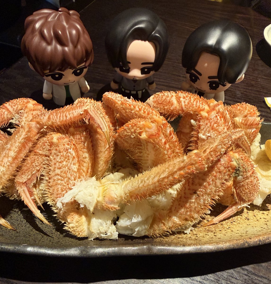 北海道で毛蟹食べたよ。美味しいね😋