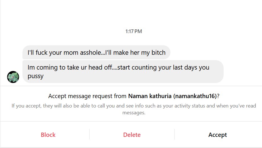 THATBOYMMAGURU's tweet image. ZOINKS!

I thought the juxtaposition of the cute Bulbasaur profile picture along with the horrific tone of the message was the highlight of this particular death threat

It&apos;s always a funny yet harrowing experience to scroll through the dm&apos;s after you&apos;ve insulted Makhachev