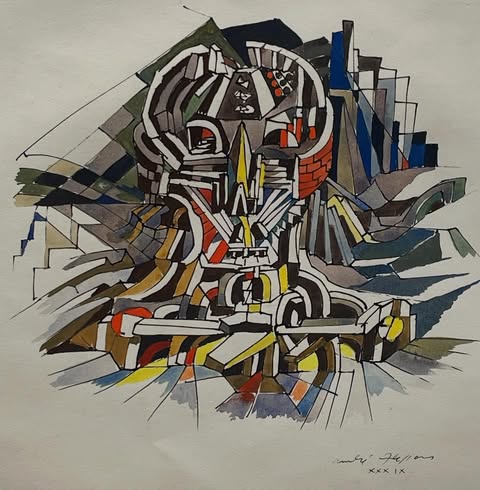 MenschOhneMusil's tweet image. Andre #Masson- ‘The Cranial City’ (1939).