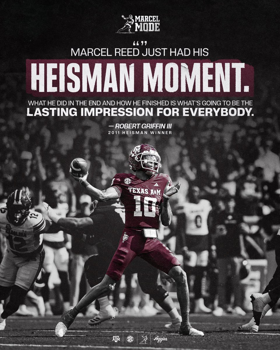 AggieFootball's tweet image. The Nation Taking Notice

@Marcel10Reed x #MarcelMode
