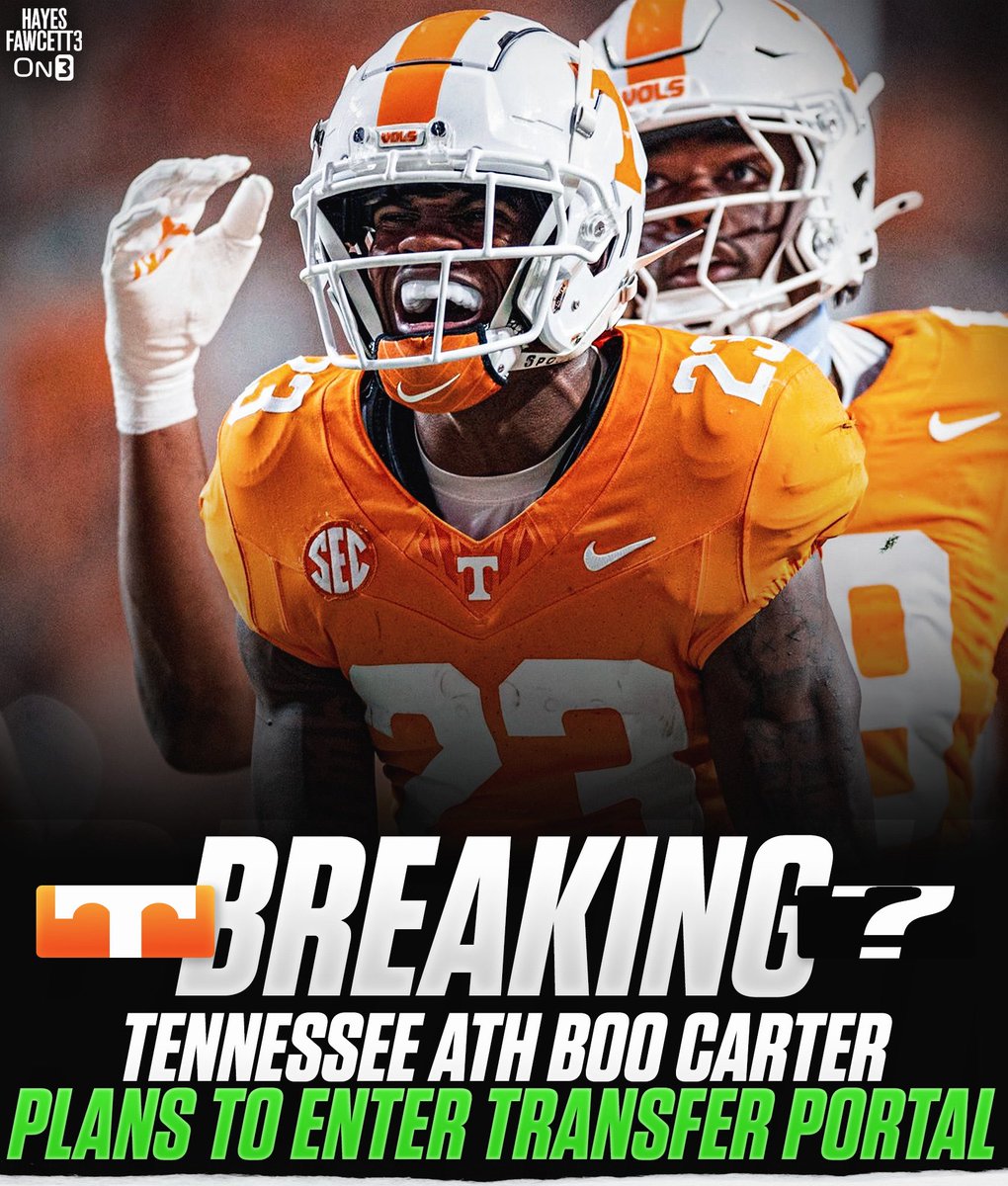 I’d like to take this opportunity to thank The University of Tennessee Coaches, administrators and fans for a wonderful 2 years. Unfortunately my season has been cut short due to injury. I have decided to enter the transfer portal and I am excited about the opportunities going