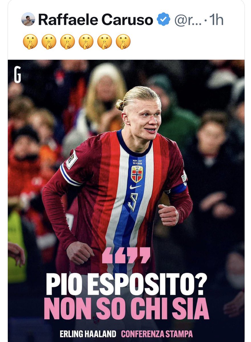 Raffele Caruso ha zittito una delle macchine da goal più devastanti della storia del calcio. 

Io amo questo social.