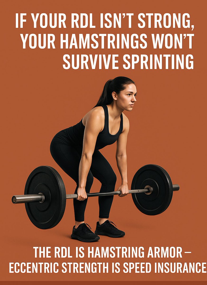 kchambers4n8's tweet image. If your RDL isn’t strong, your hamstrings won’t survive sprinting.
The RDL is hamstring armor — eccentric strength is speed insurance.
#RDL #SpeedTraining #HamstringStrength