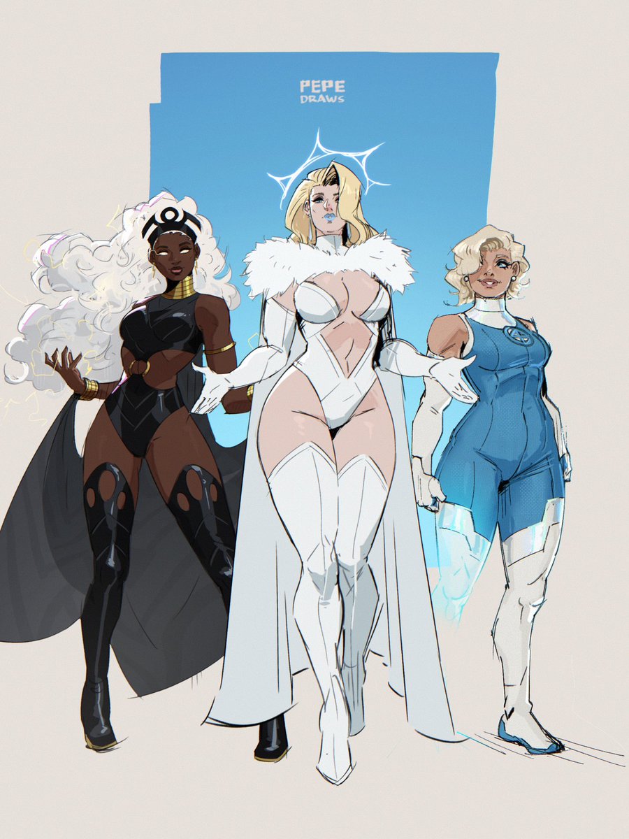 pepedraws's tweet image. Put together my recent marvel redesigns for a DTIYS. Feel free to draw them and tag me (: