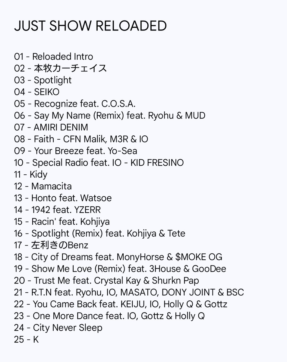 JUST SHOW RELOADED - IO '25. 11. 16. SUN #IO #横浜アリーナ #横アリ