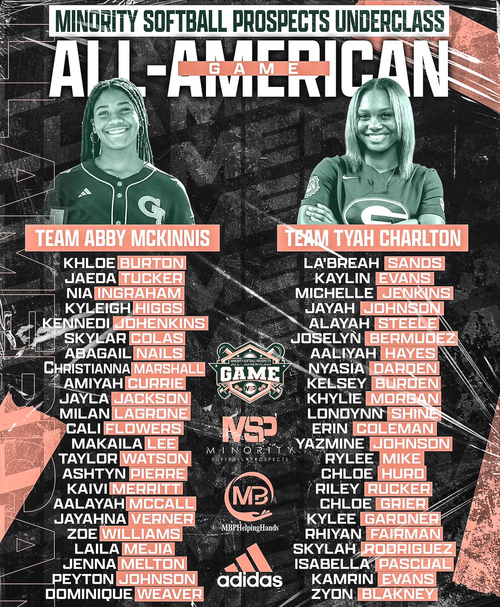 MSPtakeover's tweet image. Minority Softball Prospects High School Underclass All-Americans

Class of 2️⃣0️⃣2️⃣8️⃣-2️⃣0️⃣2️⃣9️⃣

Tag your favorite MSP All- American!⬇️