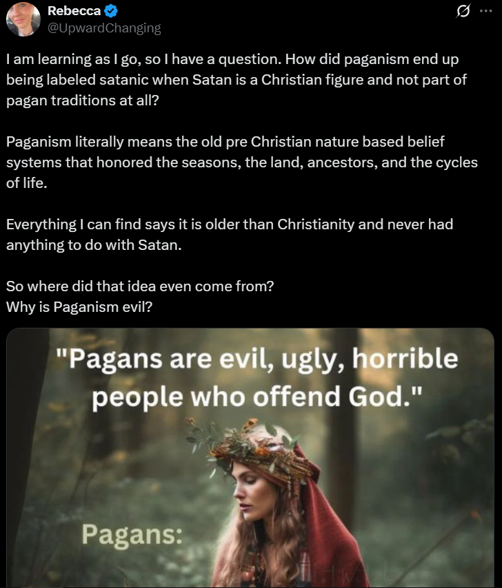 "Why isn't nature worship taken seriously anymore?"
>LLM imagery attached