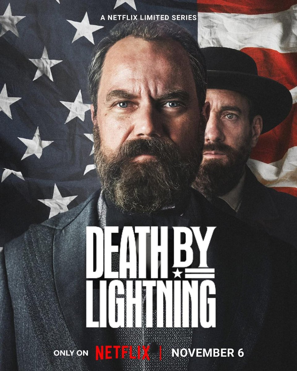 The_Ent_Factor's tweet image. The historical drama miniseries DEATH BY LIGHTNING starring Michael Shannon &amp;amp; Matthew Macfadyen is streaming on Netflix. Trailer, images &amp;amp; posters here:

entertainment-factor.blogspot.com/2025/11/death-…

#deathbylightning #michaelshannon #matthewmacfadyen #history #bettygilpin #netflix #streaming